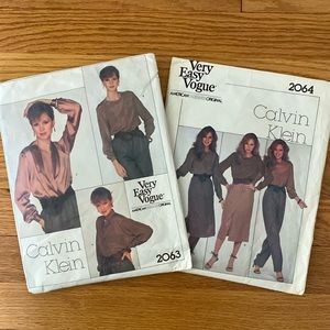 VTG ‘70s Vogue Calvin Klein Patterns Set/2